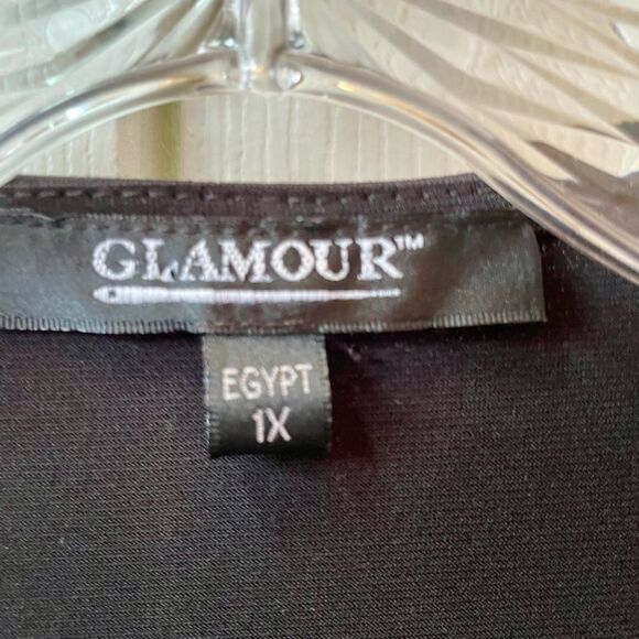 BLACK COVER UP BY GLAMOUR SIZE 1X EUC - Picture 3 of 4